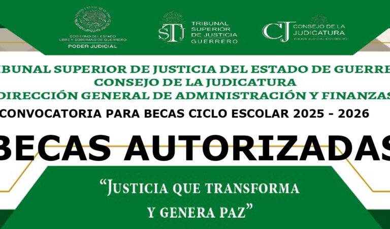 Convocatoria para becas ciclo escolar 2025-2026, Becas autorizadas