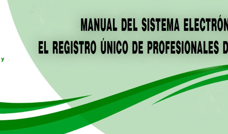 Sistema Electrónico para el Registro Único de Profesionales del Derecho